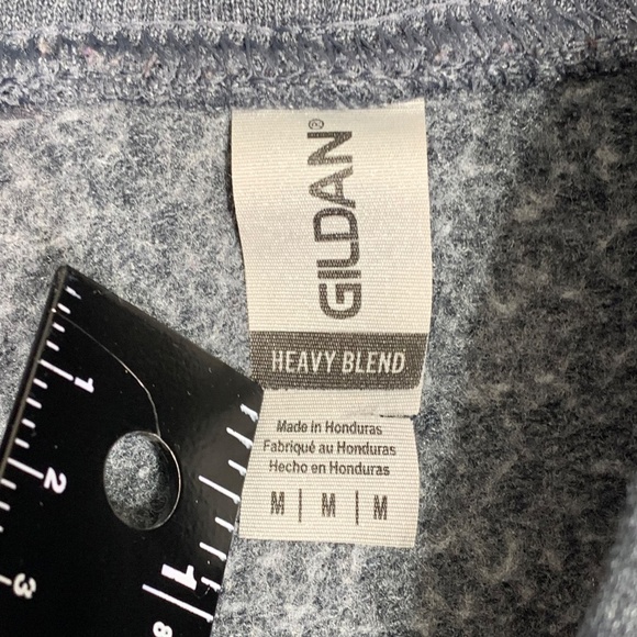 Pitt Panthers Hoodie Men’s M Gray Gildan Heavy Blend University of Pittsburgh Pu - Picture 2 of 7